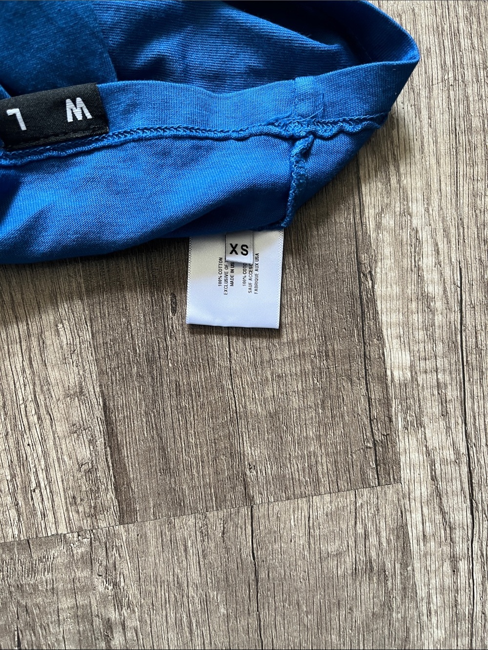 Proenza Schouler Blue Ombre Logo Short-Sleeve Tee - Picture 4 of 4